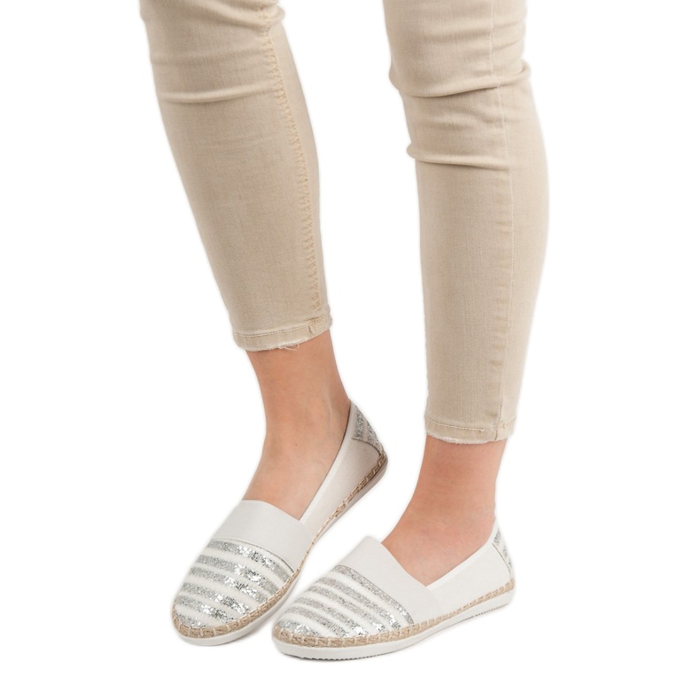 Kayla Shiny Espadrilles white 2