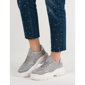Fashionable Gray Sneakers grey 1