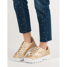 Holo Gold Lacquered Sneakers golden 1