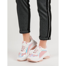 Renda Fashionable Sneakers white pink 1