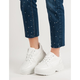 Kylie Sneakers On The Platform white 1