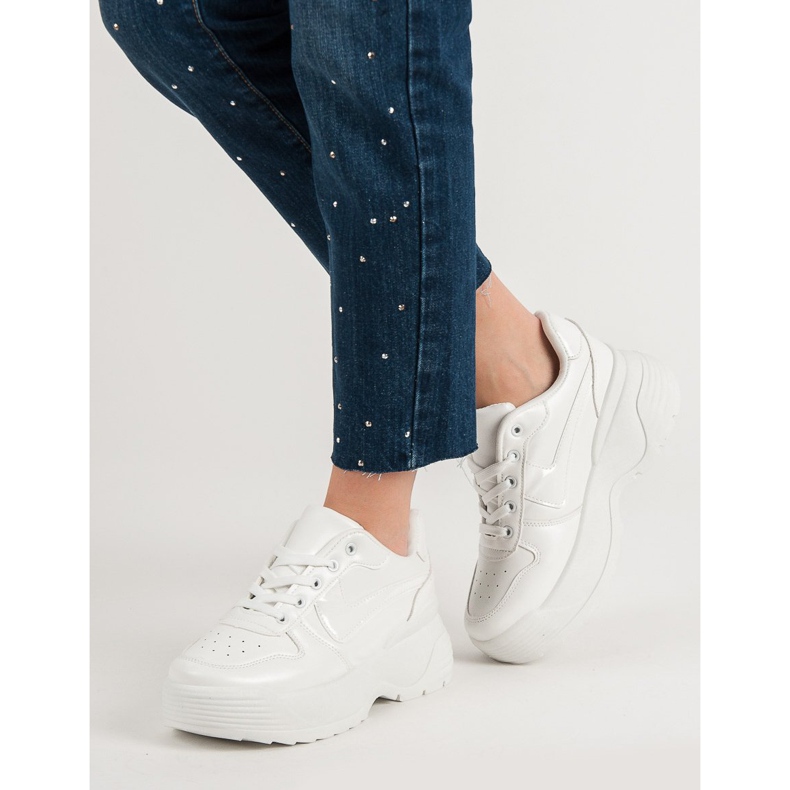 Kylie Sneakers On The Platform white 2
