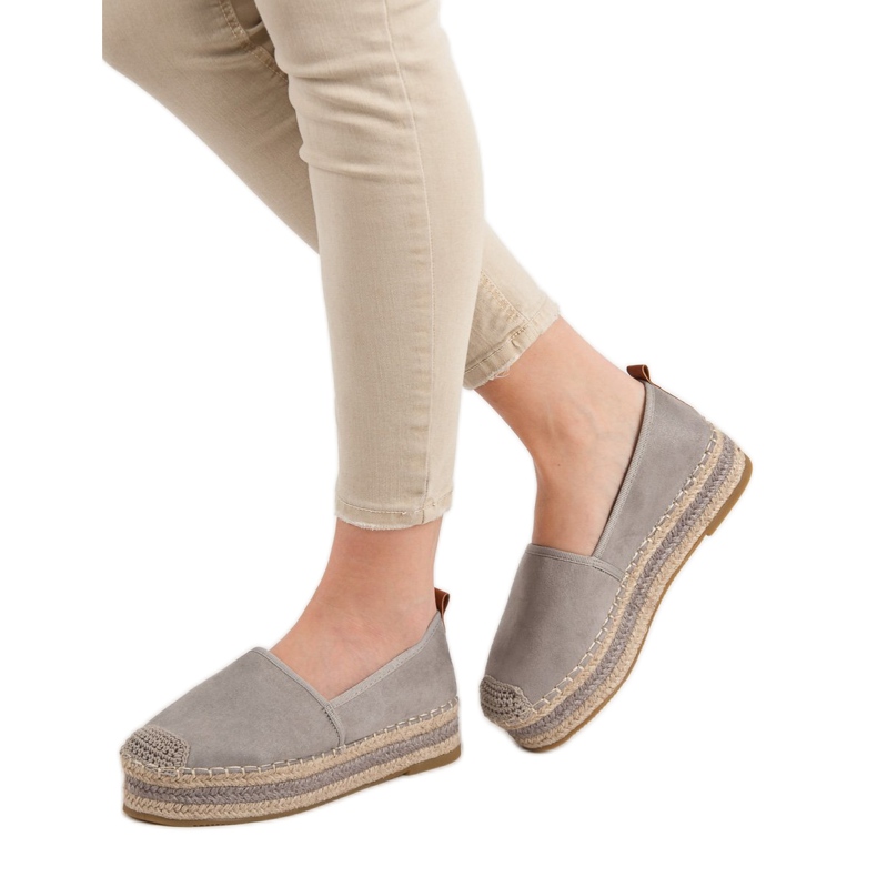 Coura Suede Espadrilles On The Platform grey 2