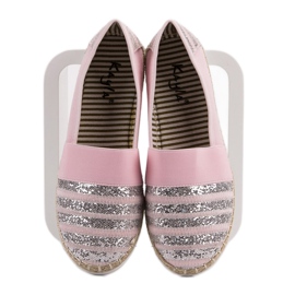 Kayla Shiny Espadrilles pink 1