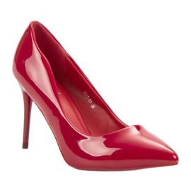 Small Swan Red Lacquered Pins 1