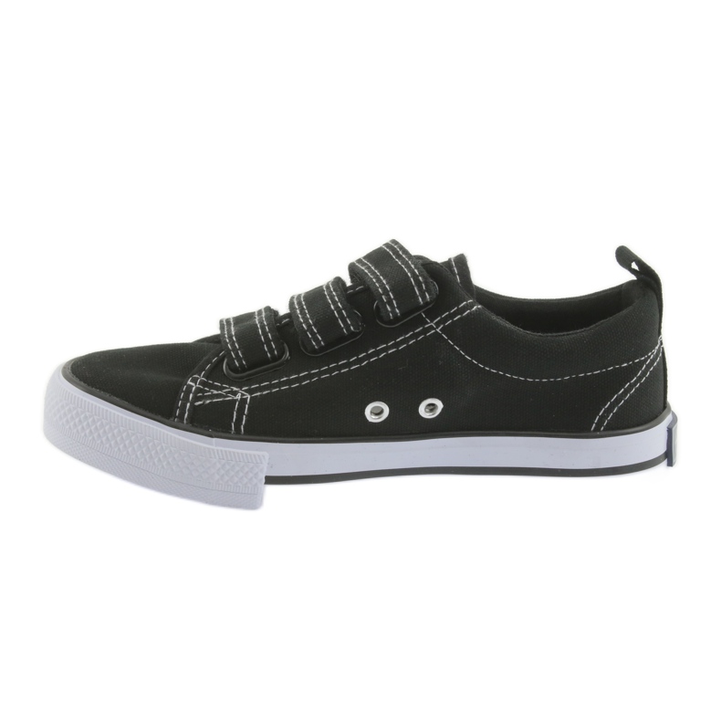 Black American Club Velcro sneakers white 2