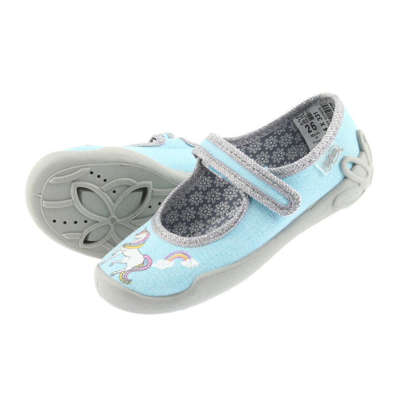 Befado children's shoes 114X331 konik blue grey 4