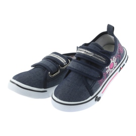 Atletico Children's sneakers denim leather insert blue 3 Atletico Children's sneakers denim leather insert blue 3