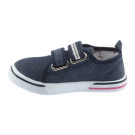 Atletico Children's sneakers denim leather insert blue 2 Atletico Children's sneakers denim leather insert blue 2