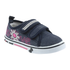 Atletico Children's sneakers denim leather insert blue 1