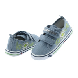 Blue jeans love Atletico sneakers, leather insert 4