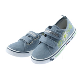 Blue jeans love Atletico sneakers, leather insert 3