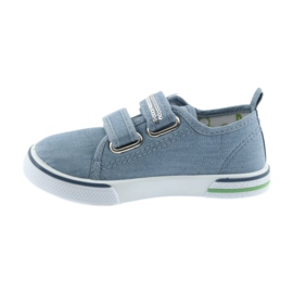 Blue jeans love Atletico sneakers, leather insert 2
