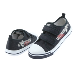 Velcro sneakers Motocross Atletico 1809 navy blue 4