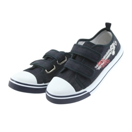 Velcro sneakers Motocross Atletico 1809 navy blue 3