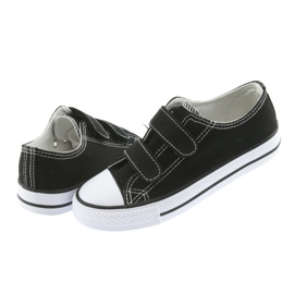 Black Atletico velcro sneakers white 4