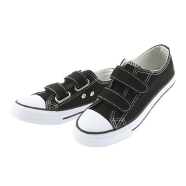 Black Atletico velcro sneakers white 3