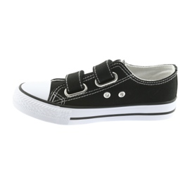 Black Atletico velcro sneakers white 2