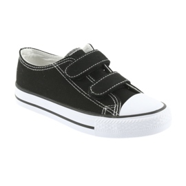 Black Atletico velcro sneakers white 1