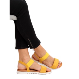 Yellow women's sandals 9001 Yellow 1