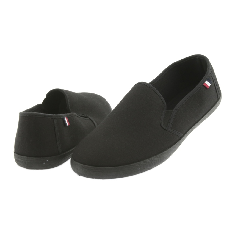 ATLETICO black slip-on sneakers 4