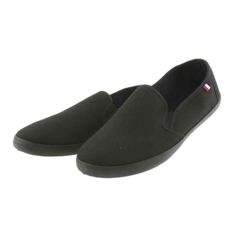ATLETICO black slip-on sneakers 3