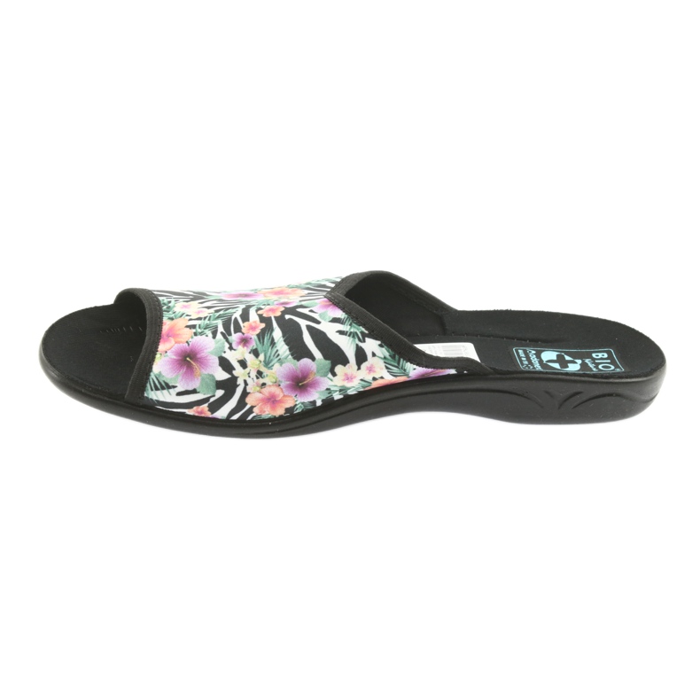 Women's zebra Adanex 23876 slippers white black multicolored 2