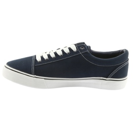 AlaVans Sneakers tied navy blue DK white 2