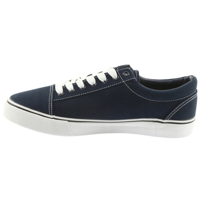 AlaVans Sneakers tied navy blue DK white 2