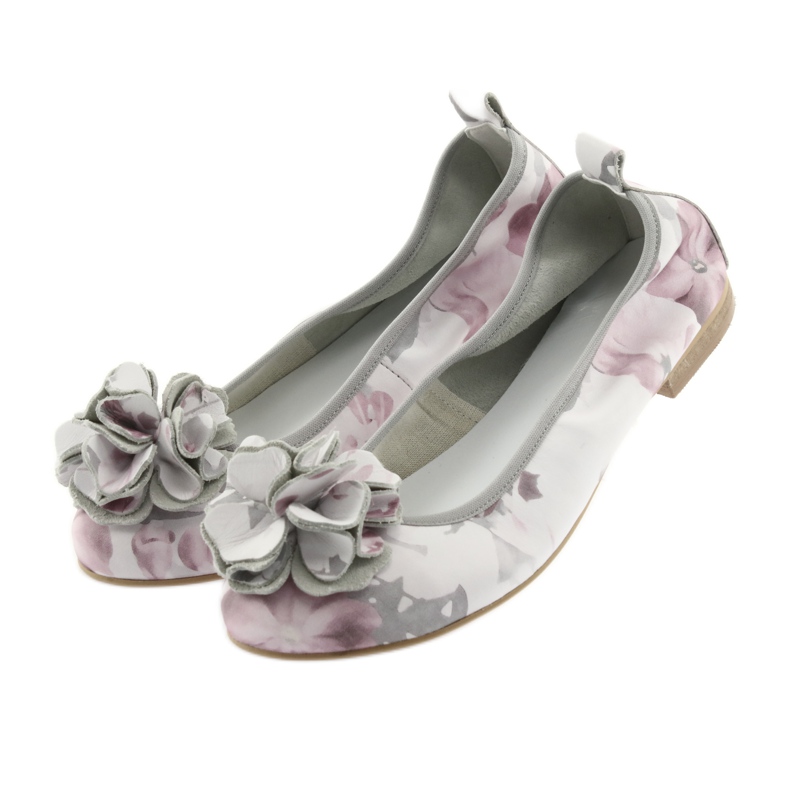 Gianmarko women's ballerinas with flowers 92/82 white 4