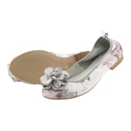 Gianmarko women's ballerinas with flowers 92/82 white 3
