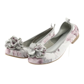 Gianmarko women's ballerinas with flowers 92/82 white 2