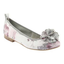 Gianmarko women's ballerinas with flowers 92/82 white 1
