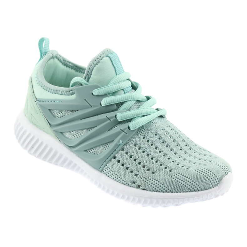 Bartek leather insole 58114 Mint sports shoes white green 1