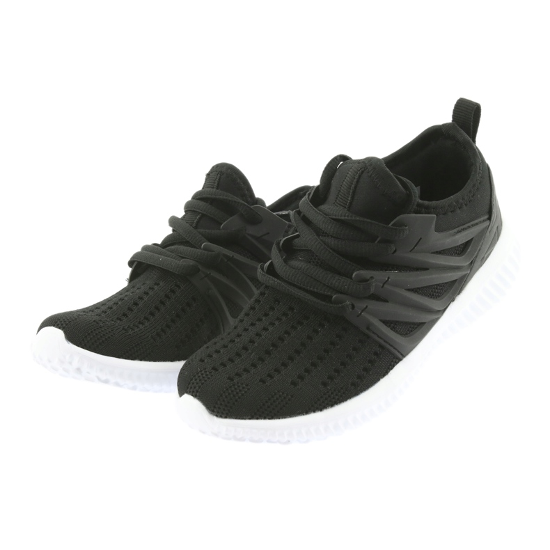 Bartek leather insole 58114 Black sports shoes white 3