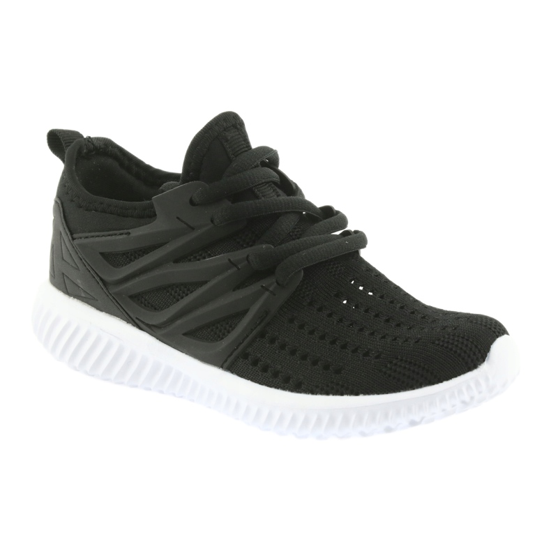 Bartek leather insole 58114 Black sports shoes white 1