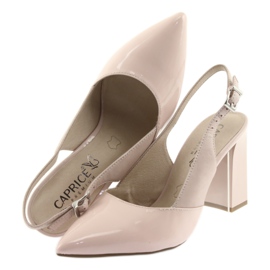 Women's sandals on the post of Caprice 29604 pink 5