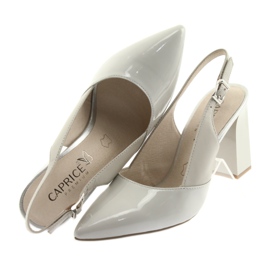 Gray women's sandals on the post Caprice 29604 grey 6 Gray women's sandals on the post Caprice 29604 grey 6