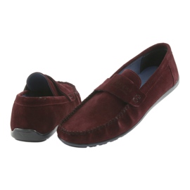 Nikopol Men's leather burgundy loafers1688 red 5 Nikopol Men's leather burgundy loafers1688 red 5