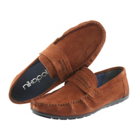 Moccasins camel suede Nikopol 1688 beige 5