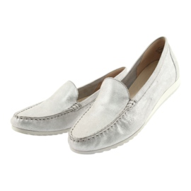 Caprice 24211 silver loafers grey 3