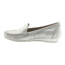 Caprice 24211 silver loafers grey 2