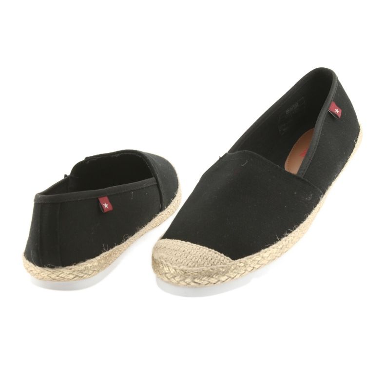 Big star ballerinas espadrilles 274727 black yellow 4