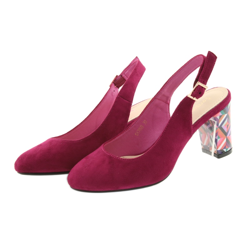 Sandals on the post of Sergio Leone 788 pink 3