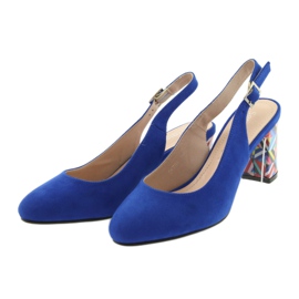Sandals on the post Sergio Leone 788 indigo mic blue 3