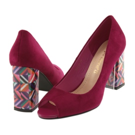 Suede pumps Sergio Leone 133 fuchsia pink 4