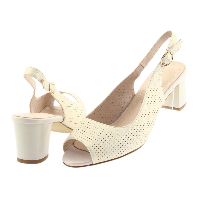 Sandals on the post of Sergio Leone 794 gold golden 4