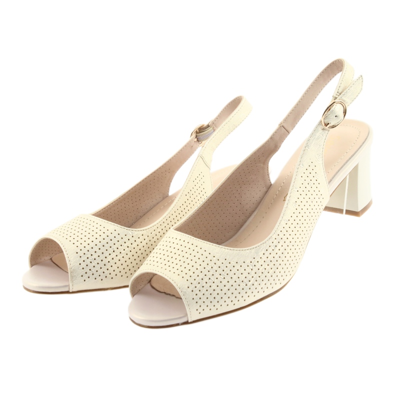 Sandals on the post of Sergio Leone 794 gold golden 3