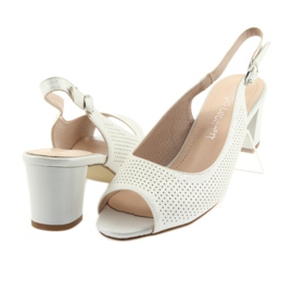 Sandals on the post of Sergio Leone 794 silver grey 4