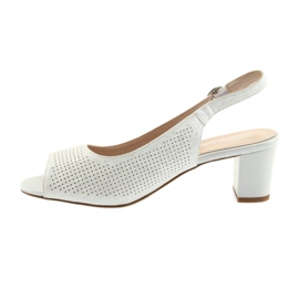 Sandals on the post of Sergio Leone 794 silver grey 2